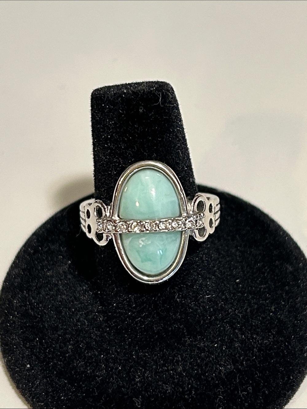 Lia Sofia Larimar and Crystal Ring